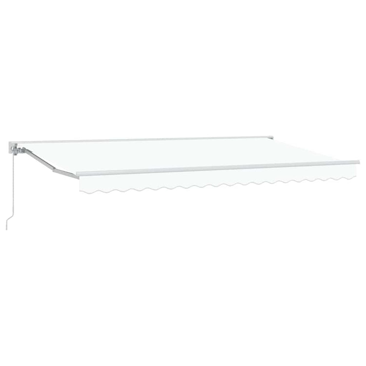 Vidaxx faltbarer Sonnenschirm weiß 400 x 200 cm Polyester und Metall