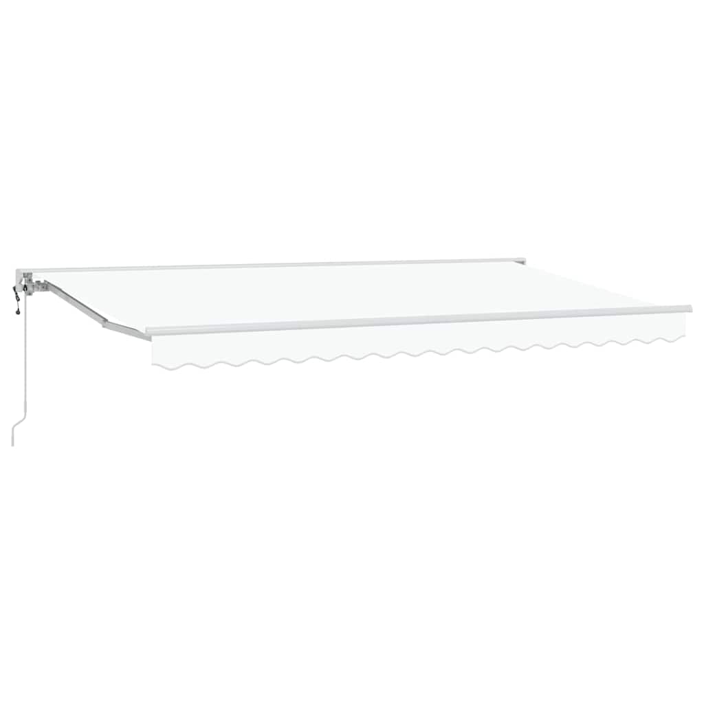 Vidaxx faltbarer Sonnenschirm weiß 400 x 200 cm Polyester und Metall