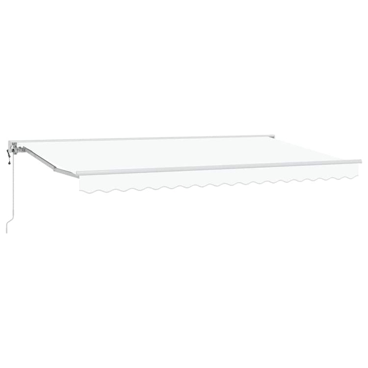 Vidaxx faltbarer Sonnenschirm weiß 400 x 200 cm Polyester und Metall