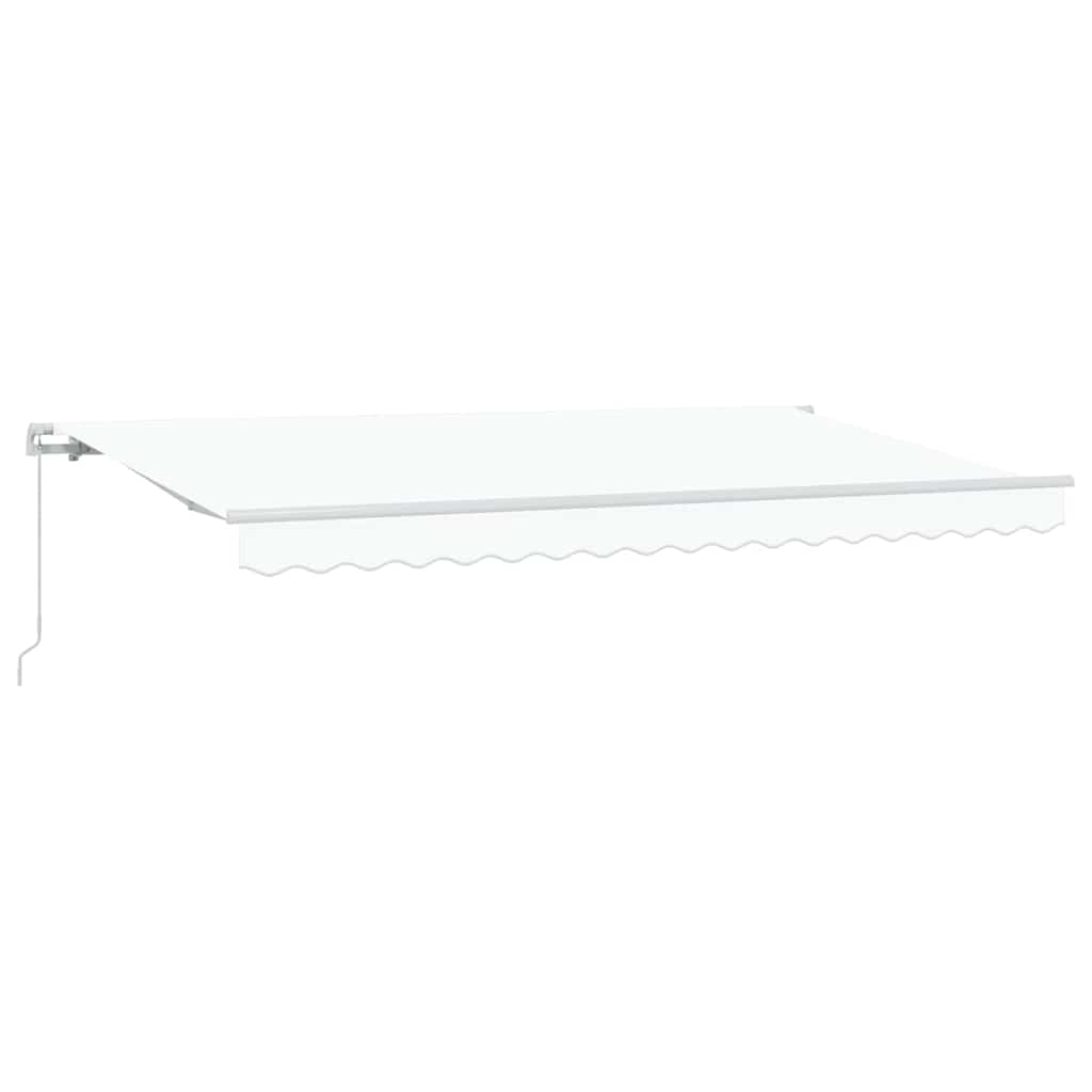Vidaxx faltbarer Sonnenschirm weiß 400 x 200 cm Stoff