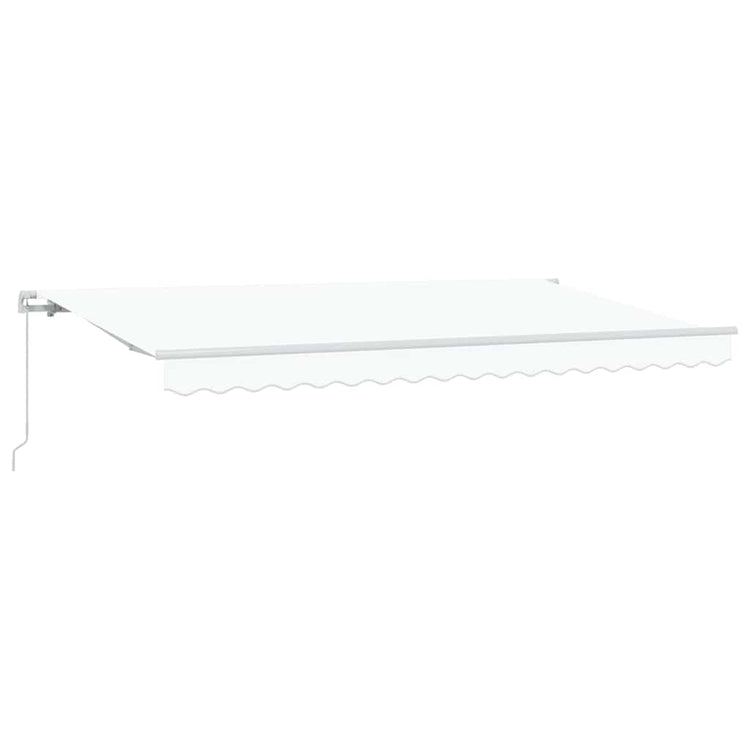 Vidaxx faltbarer Sonnenschirm weiß 400 x 200 cm Stoff
