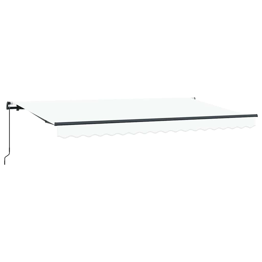Vidaxx faltbarer Sonnenschirm weiß 400 x 200 cm Stoff