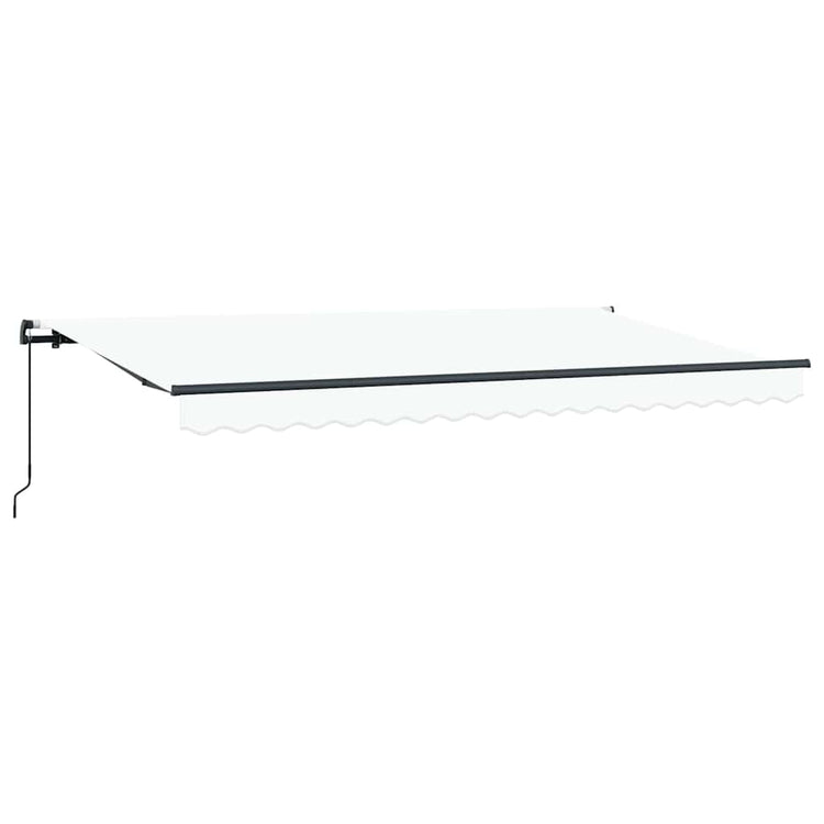 Vidaxx faltbarer Sonnenschirm weiß 400 x 200 cm Stoff