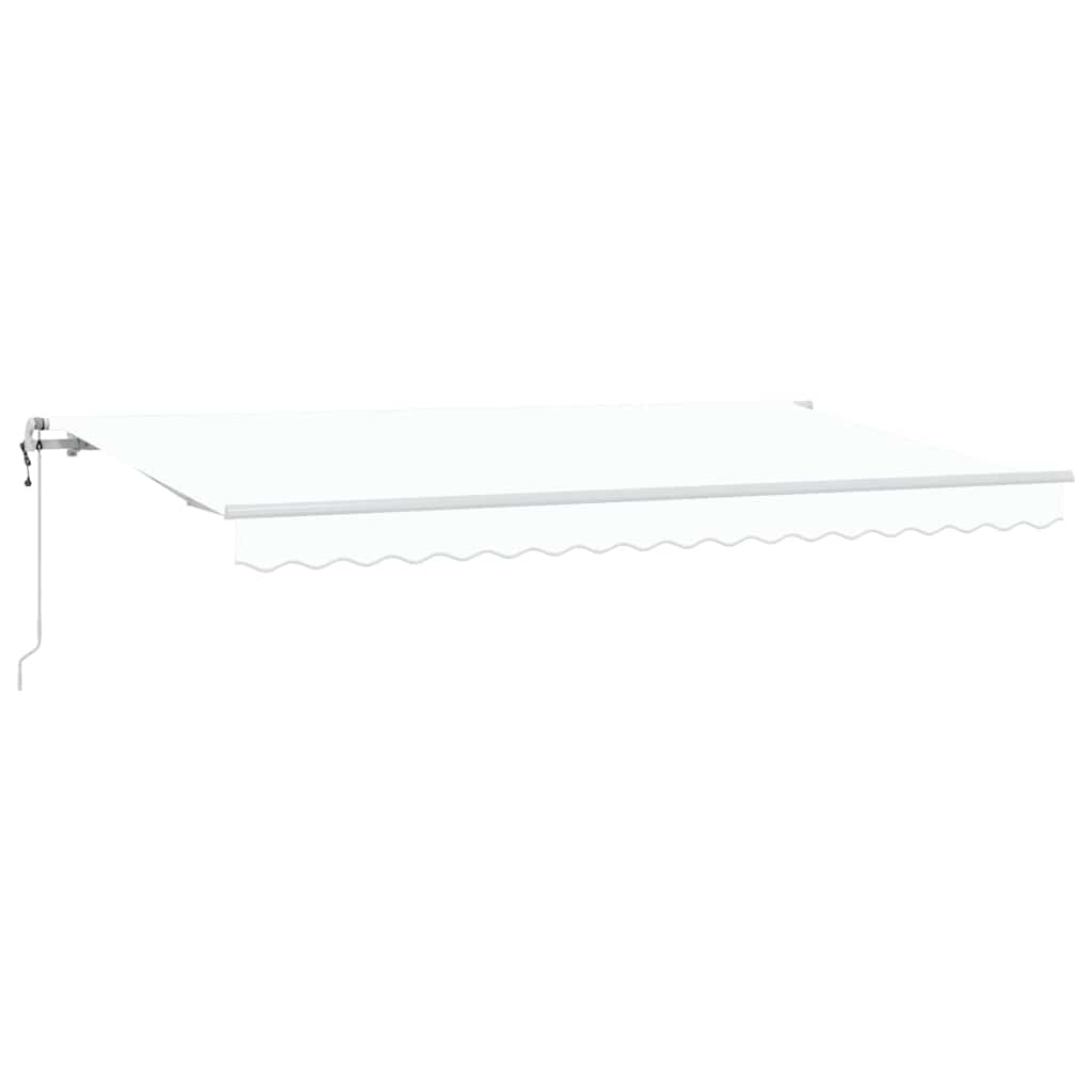 Vidaxx faltbarer Sonnenschirm weiß 400 x 200 cm Stoff