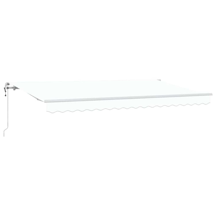 Vidaxx faltbarer Sonnenschirm weiß 400 x 200 cm Stoff