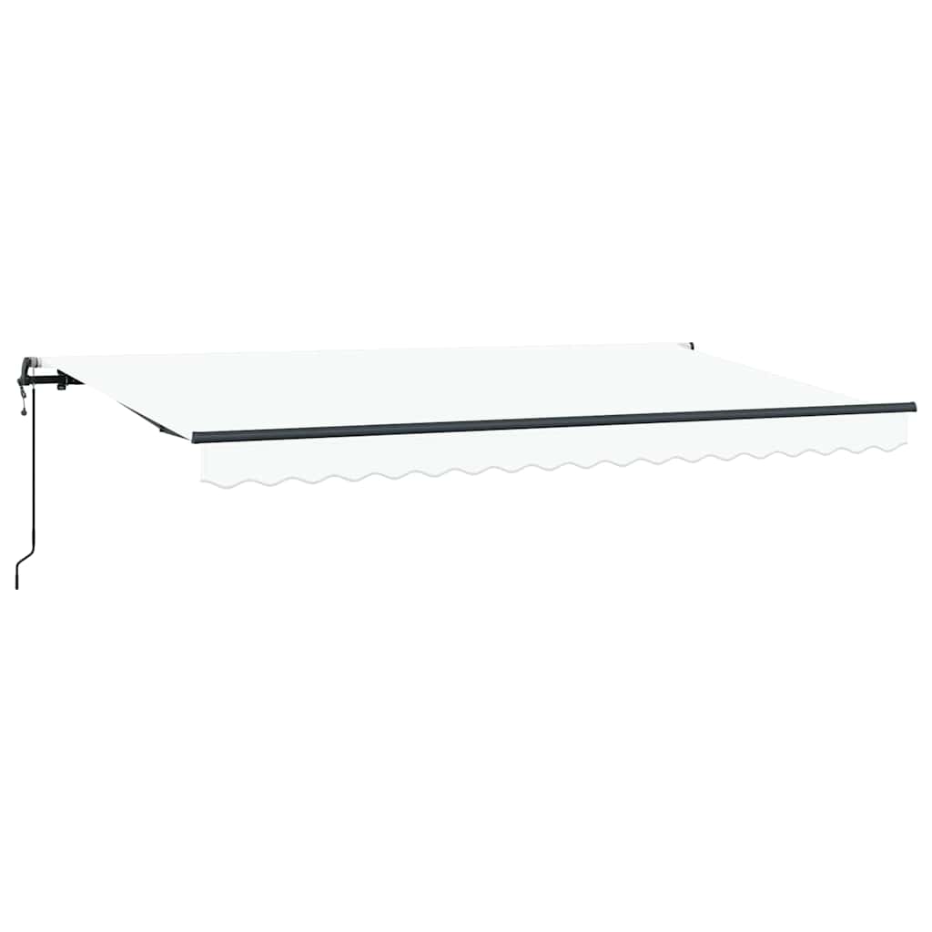 Vidaxx faltbarer Sonnenschirm weiß 400 x 200 cm Stoff