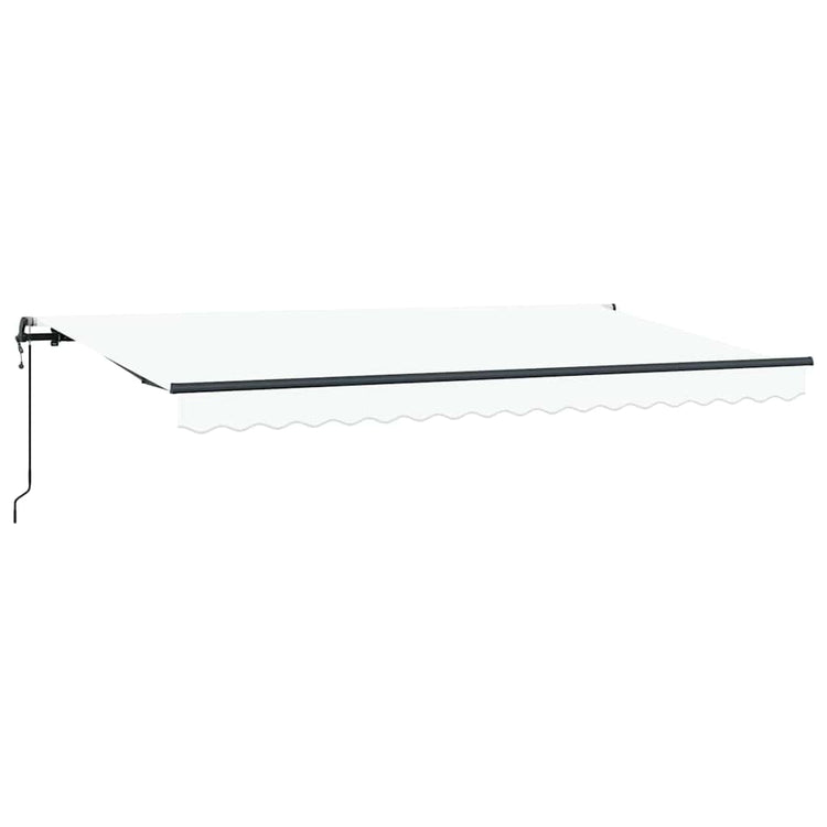 Vidaxx faltbarer Sonnenschirm weiß 400 x 200 cm Stoff
