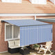 Vidaxx faltbarer Sonnenschirm blau und weiß 300 x 250 cm