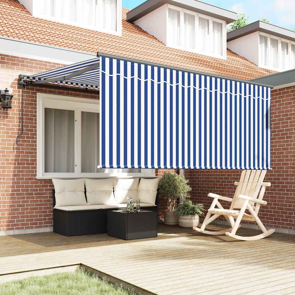 Vidaxx faltbarer Sonnenschirm blau und weiß 300 x 250 cm