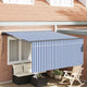 Vidaxx faltbarer Sonnenschirm blau und weiß 300 x 250 cm
