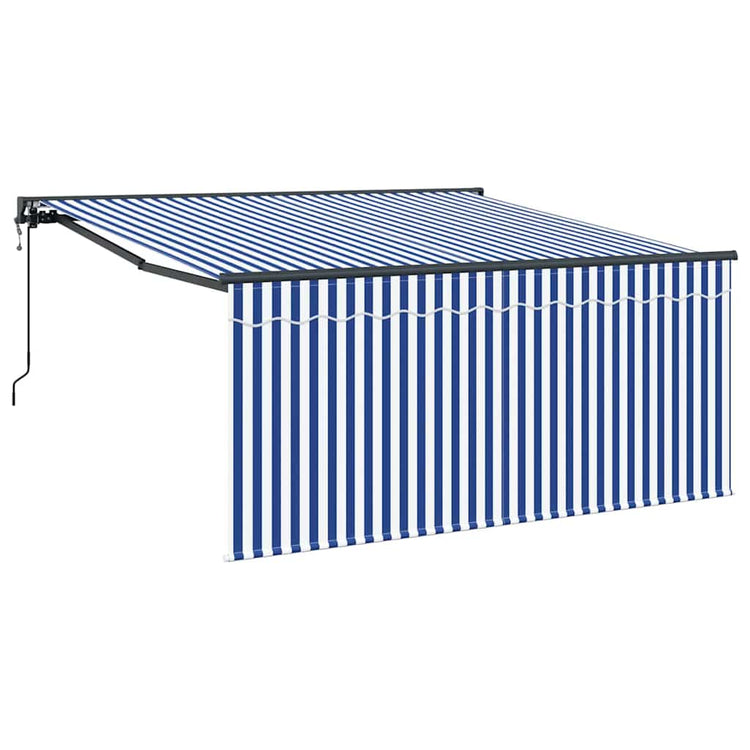 Vidaxx faltbarer Sonnenschirm blau und weiß 300 x 250 cm