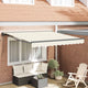 Vidaxx faltbarer Sonnenschirm Creme 300 x 250 cm Polyester und Metall