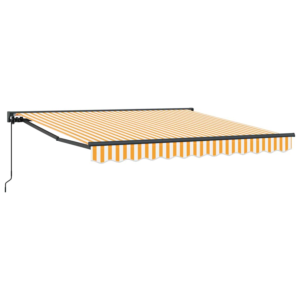 Vidaxx faltbarer Sonnenschirm gelb und weiß 300 x 250 cm
