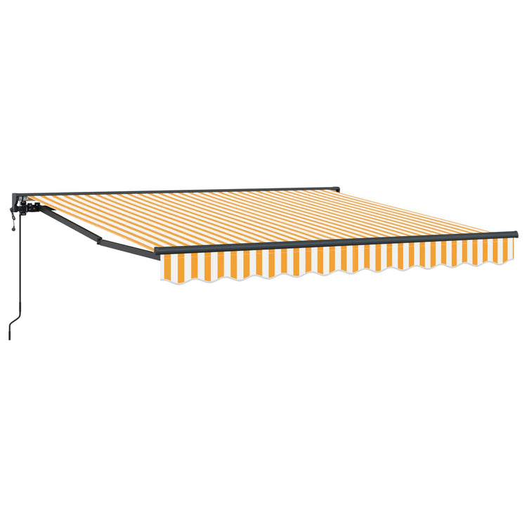 Vidaxx faltbarer Sonnenschirm gelb und weiß 300 x 250 cm