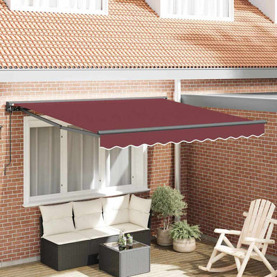 Vidaxx faltbare Markise Burgund 300 x 250 cm