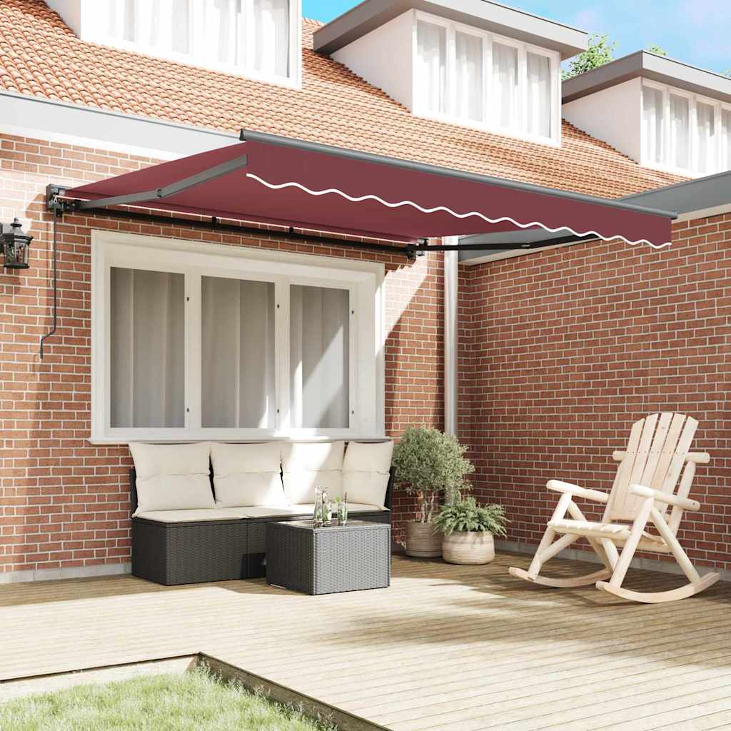Vidaxx faltbare Markise Burgund 300 x 250 cm