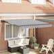 Vidaxx faltbarer Sonnenschirm Anthrazit und Weiß 300 x 250 cm