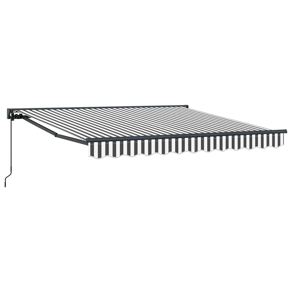 Vidaxx faltbarer Sonnenschirm Anthrazit und Weiß 300 x 250 cm