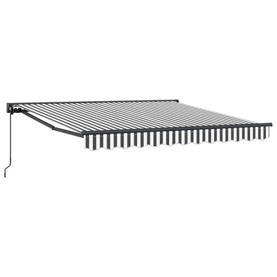 Vidaxx faltbarer Sonnenschirm Anthrazit und Weiß 300 x 250 cm