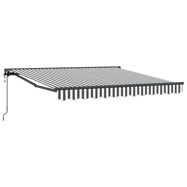 Vidaxx faltbarer Sonnenschirm Anthrazit und Weiß 300 x 250 cm
