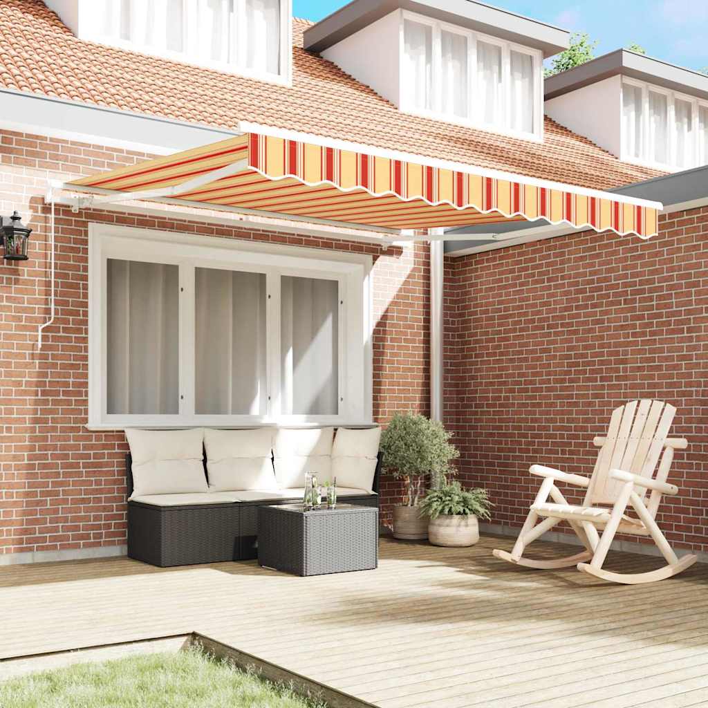 Vidaxx faltbarer Sonnenschirm Gelb und Orange 300 x 250 cm