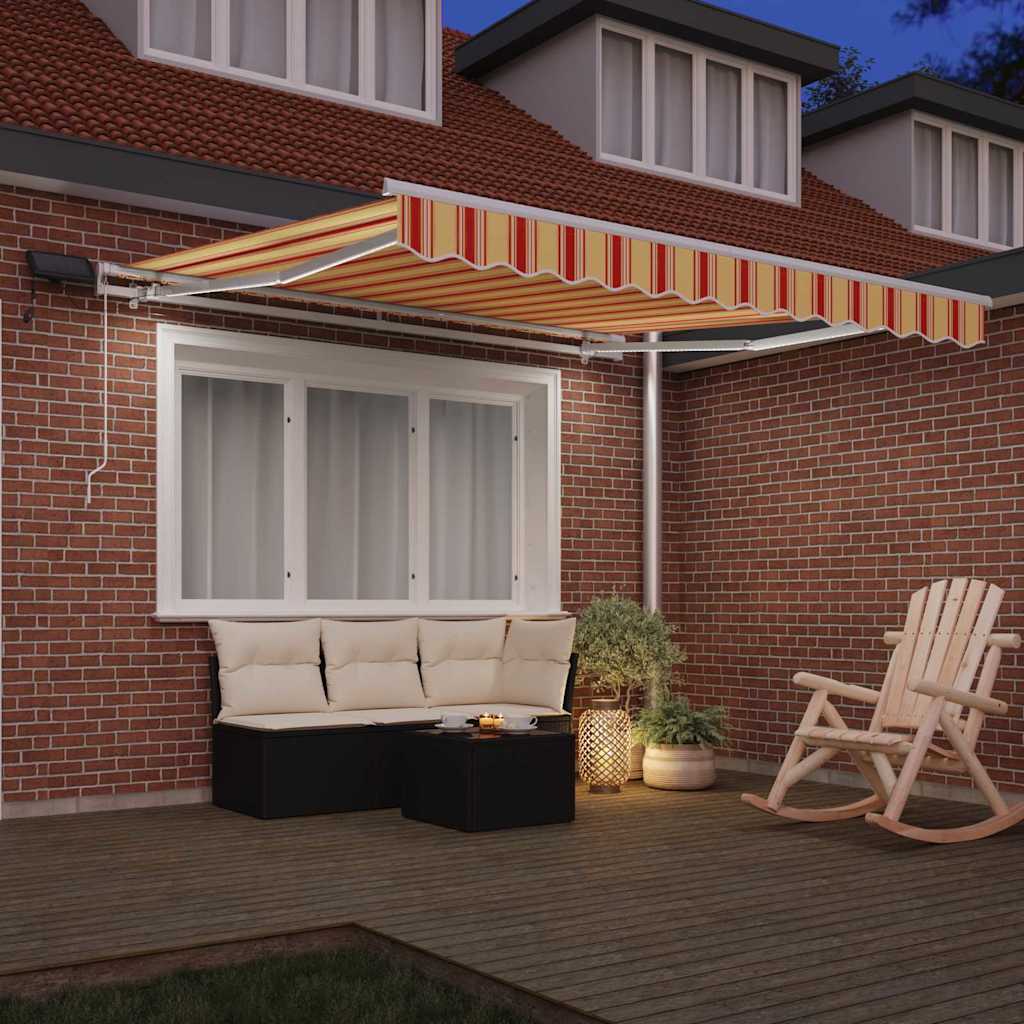 Vidaxx faltbarer Sonnenschirm Gelb und Orange 300 x 250 cm