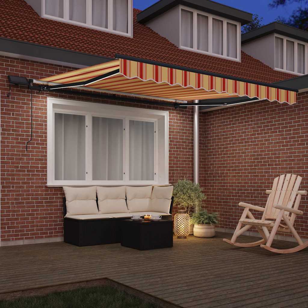 Vidaxx faltbarer Sonnenschirm gelb und orange 300 x 250 cm Stoff