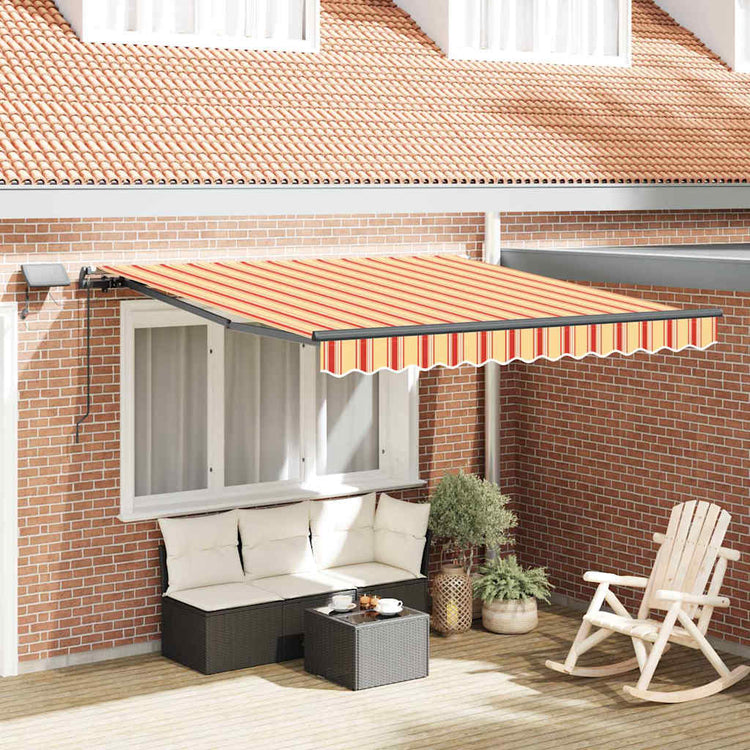 Vidaxx faltbarer Sonnenschirm gelb und orange 300 x 250 cm Stoff