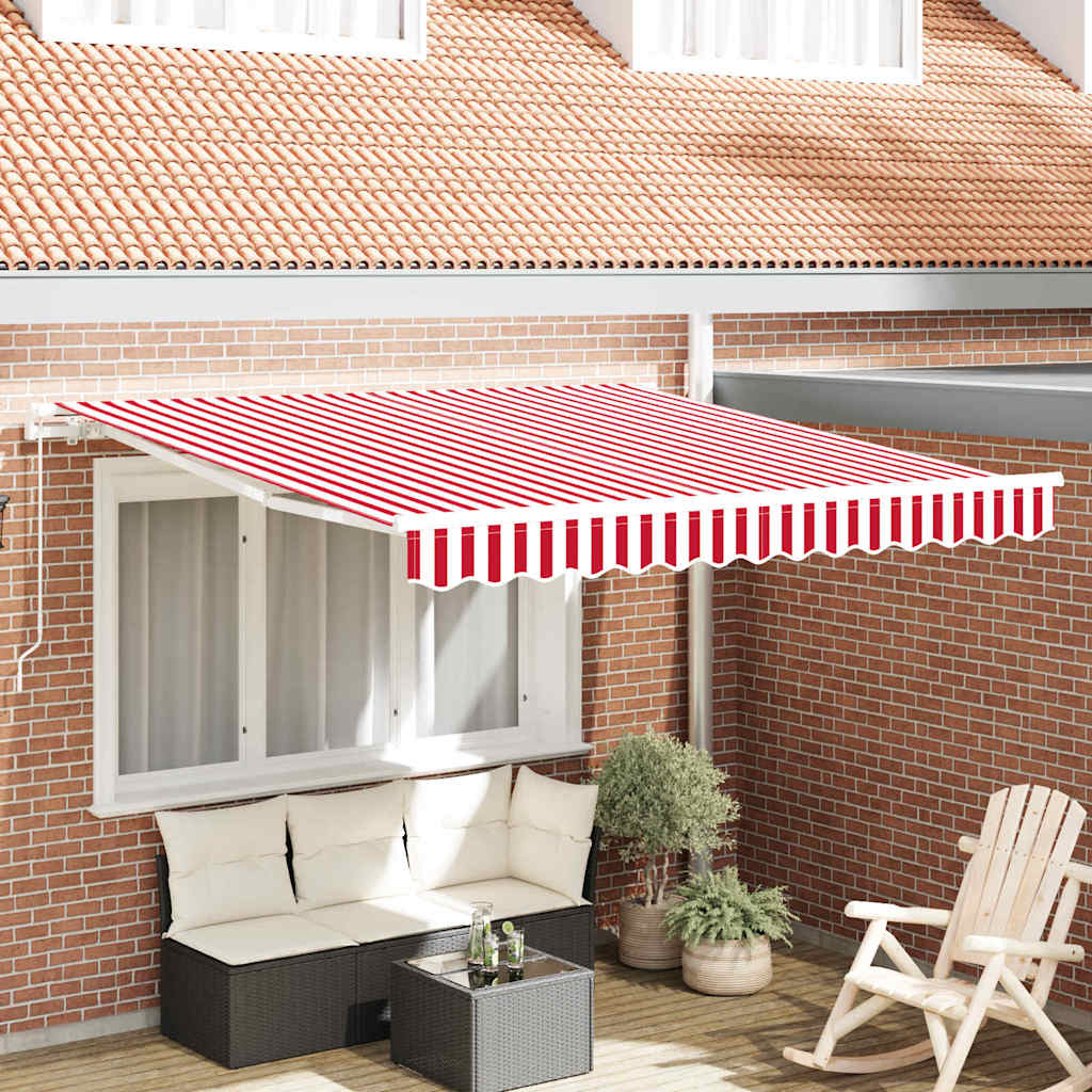 Vidaxx faltbarer Sonnenschirm rot und weiß 300 x 250 cm