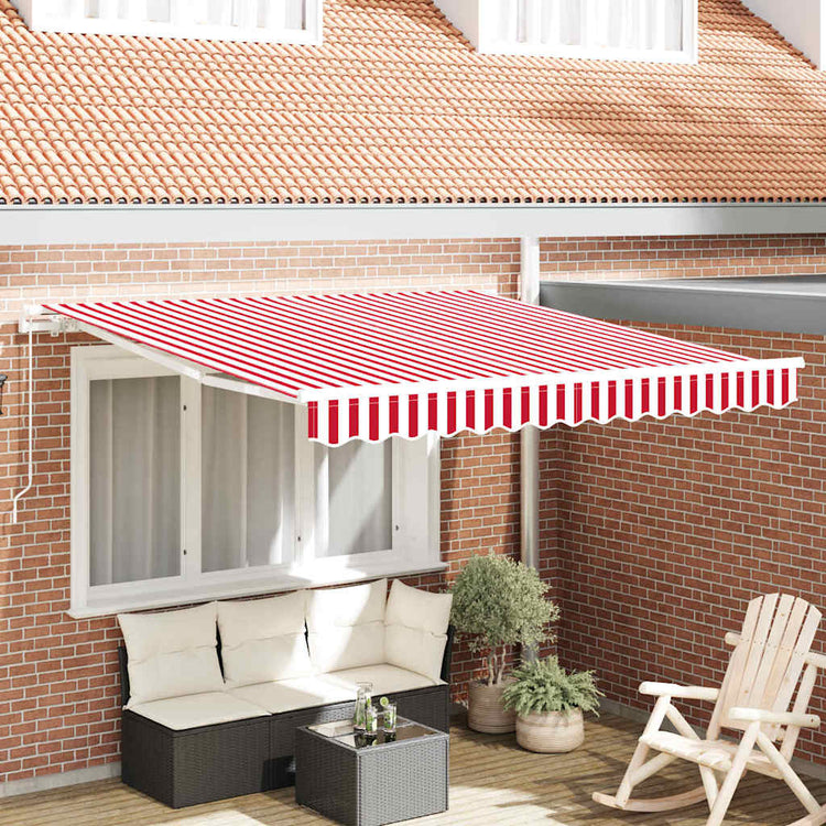 Vidaxx faltbarer Sonnenschirm rot und weiß 300 x 250 cm