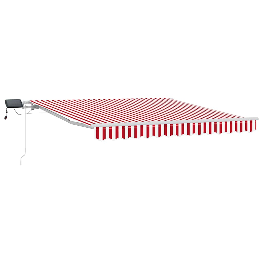 Vidaxx faltbarer Sonnenschirm rot und weiß 300 x 250 cm Stoff und Stahl