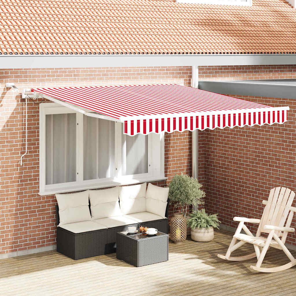 Vidaxx faltbarer Sonnenschirm rot und weiß 300 x 250 cm