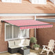 Vidaxx faltbarer Sonnenschirm rot und weiß 300 x 250 cm