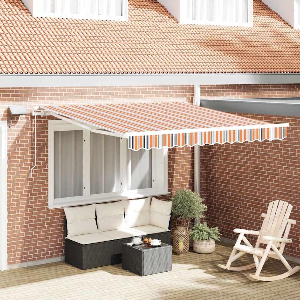Vidaxx faltbarer Sonnenschirm mehrfarbig 300 x 250 cm Stoff und Stahl