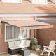 Vidaxx faltbarer Sonnenschirm Blau und Orange 300 x 250 cm