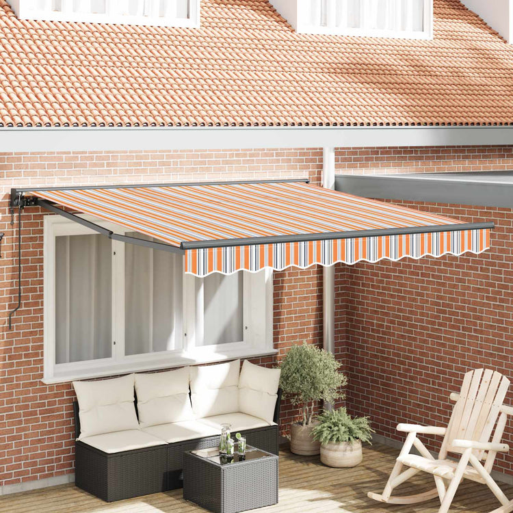 Vidaxx faltbarer Sonnenschirm Blau und Orange 300 x 250 cm