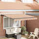 Vidaxx faltbarer Sonnenschirm Blau und Orange 300 x 250 cm