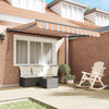 Vidaxx faltbarer Sonnenschirm Blau und Orange 300 x 250 cm