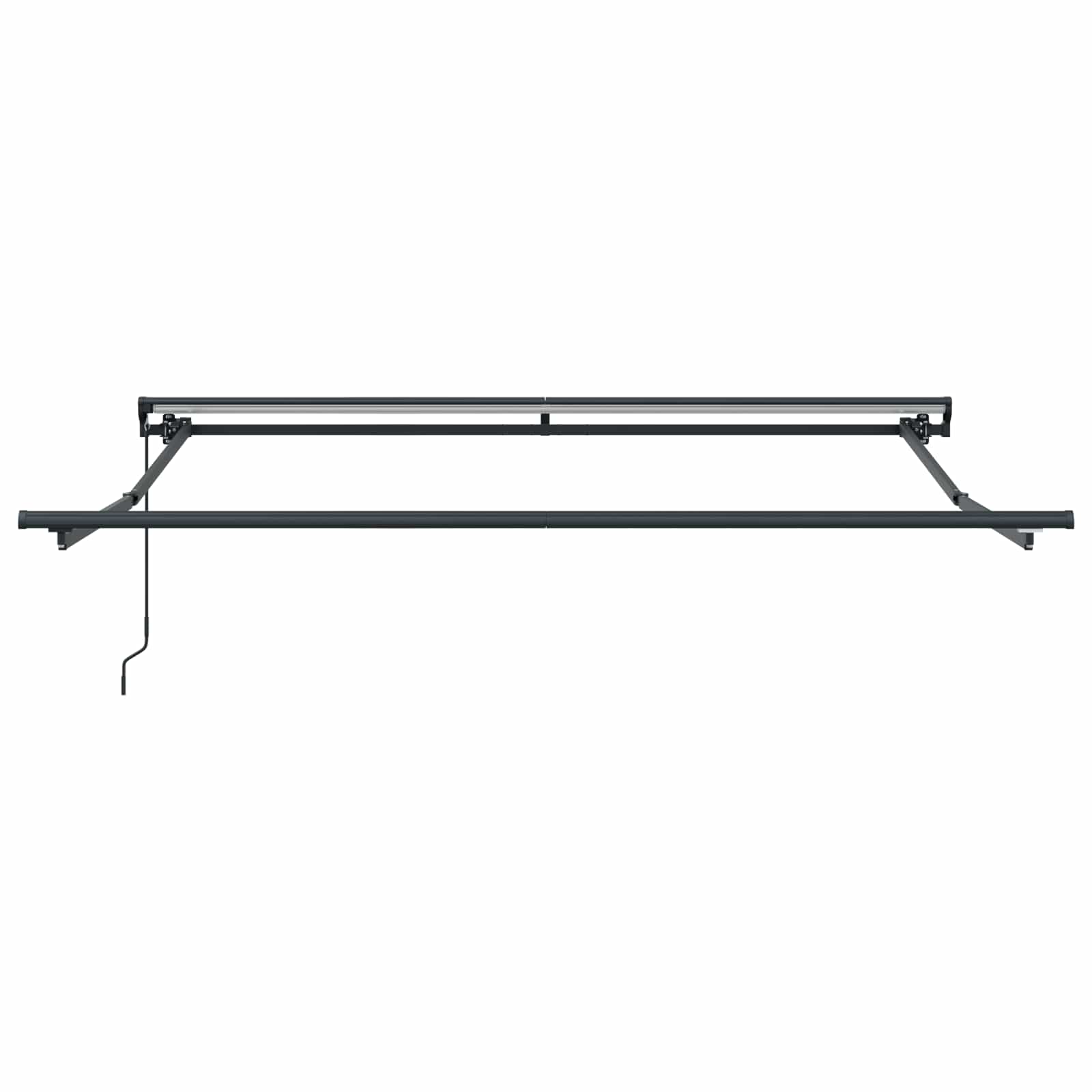 Vidaxx faltbarer Sonnenschirm Gelb und Grau 300 x 250 cm