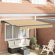 Vidaxx faltbarer Sonnenschirm Gelb und Grau 300 x 250 cm