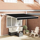 Vidaxx faltbarer Sonnenschirm schwarz 300 x 250 cm Stoff und Stahl
