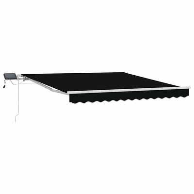 Vidaxx faltbarer Sonnenschirm schwarz 300 x 250 cm Stoff und Stahl