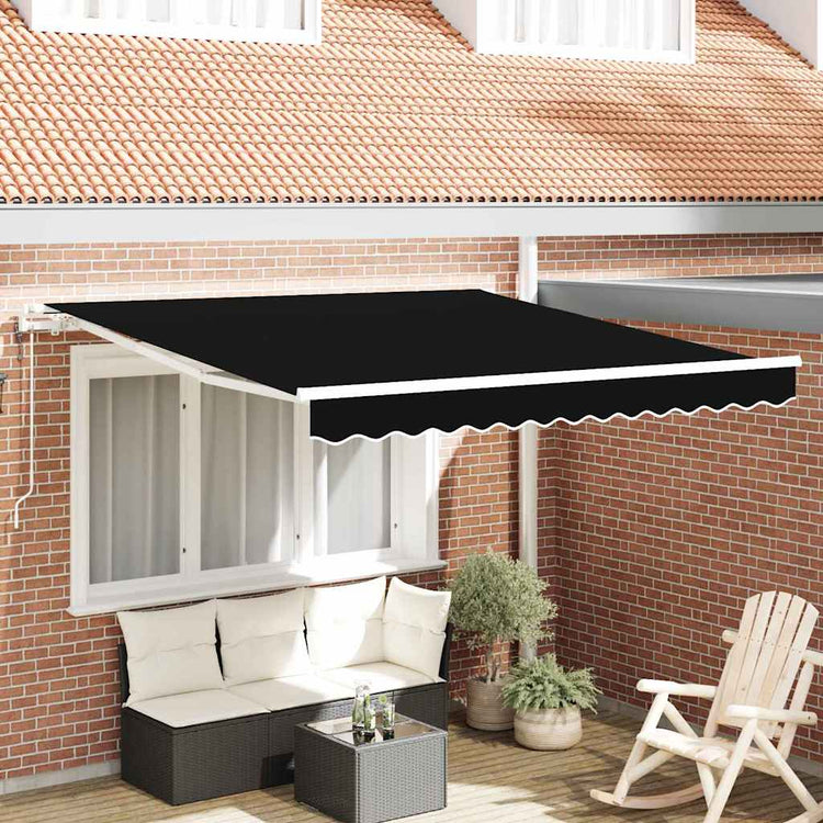 Vidaxx faltbarer Sonnenschirm schwarz 300 x 250 cm Stoff