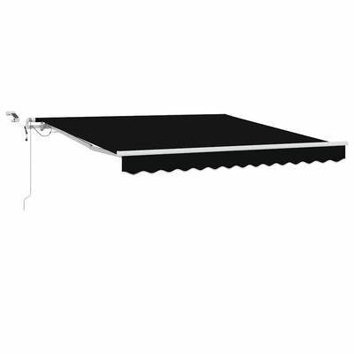Vidaxx faltbarer Sonnenschirm schwarz 300 x 250 cm Polyester und Metall
