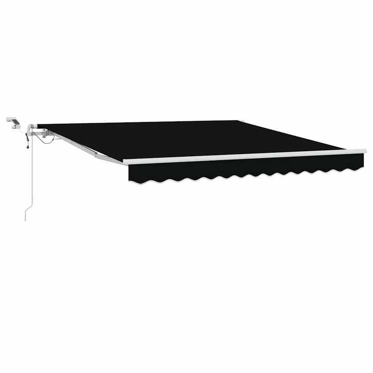 Vidaxx faltbarer Sonnenschirm schwarz 300 x 250 cm Polyester und Metall