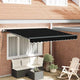 Vidaxx faltbarer Sonnenschirm schwarz 300 x 250 cm Polyester und Stahl