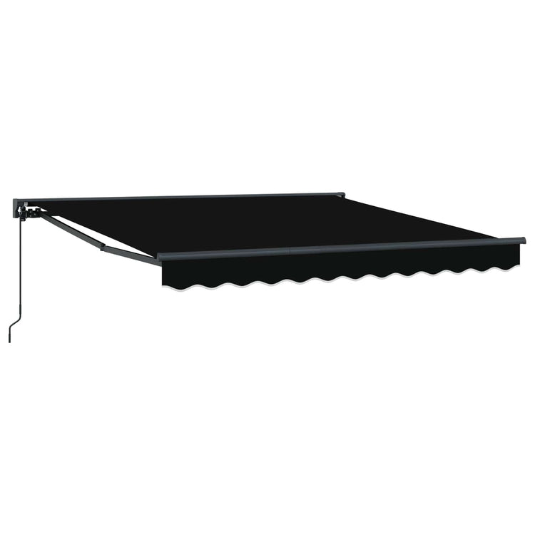 Vidaxx faltbarer Sonnenschirm schwarz 300 x 250 cm Polyester und Metall