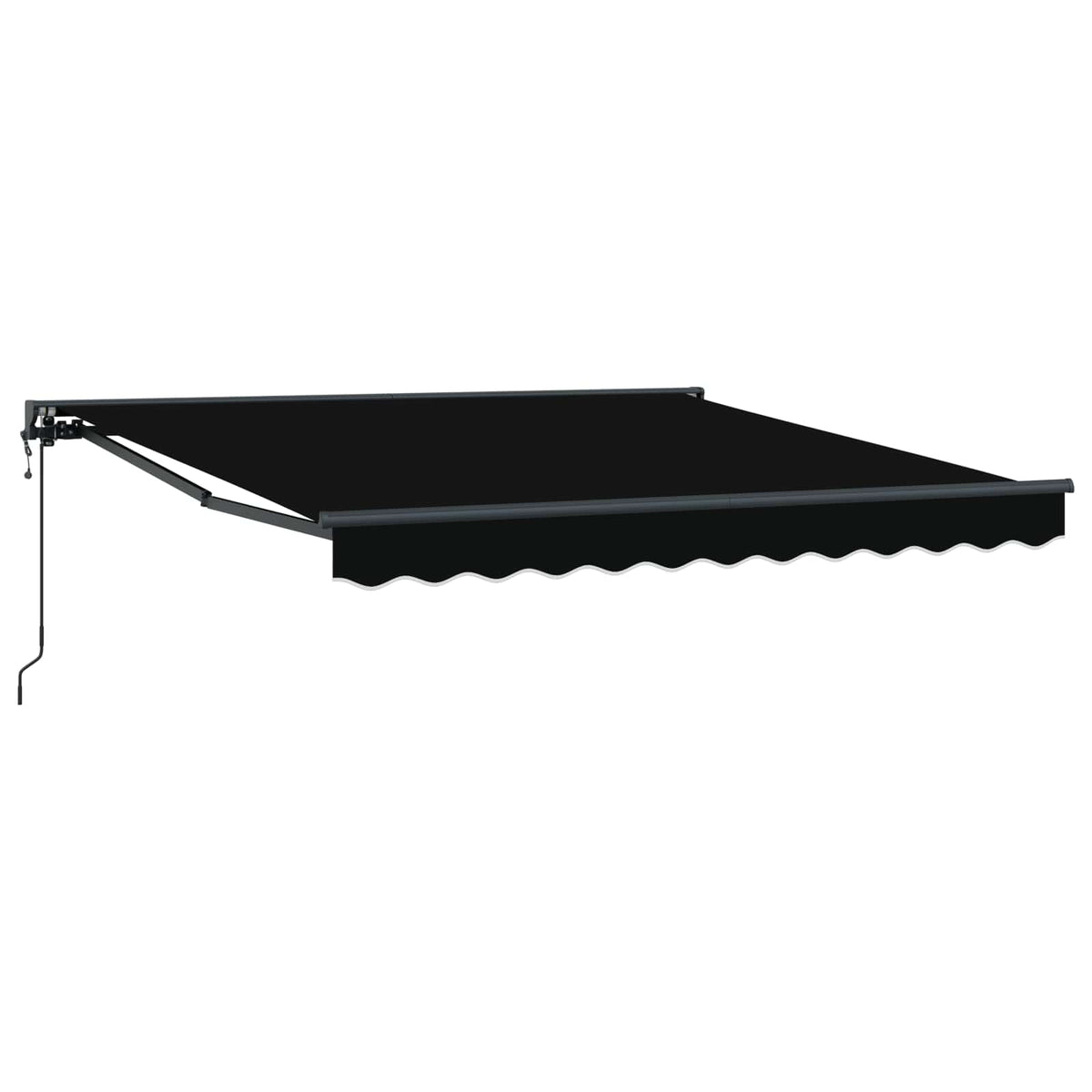 Vidaxx faltbarer Sonnenschirm schwarz 300 x 250 cm Polyester und Metall