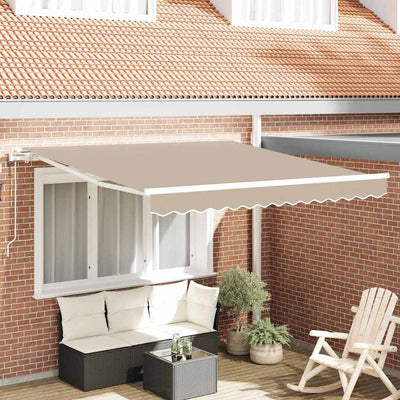 Vidaxx faltbarer Sonnenschirm beige 300 x 250 cm Stoff