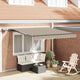 Vidaxx faltbarer Sonnenschirm beige 300 x 250 cm Stoff